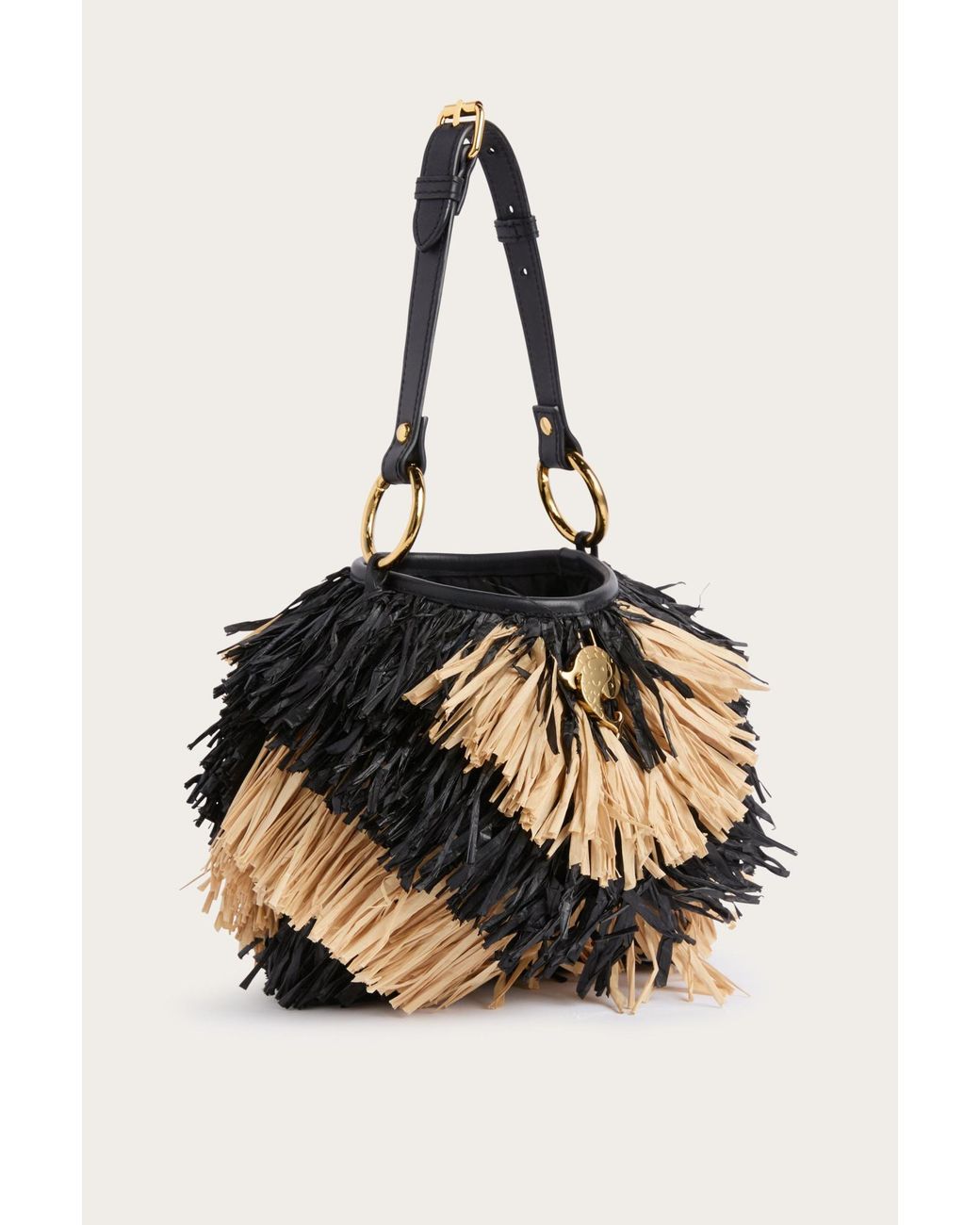 Emilio Pucci Black Pucci Capriccio Fringe Tote Bag