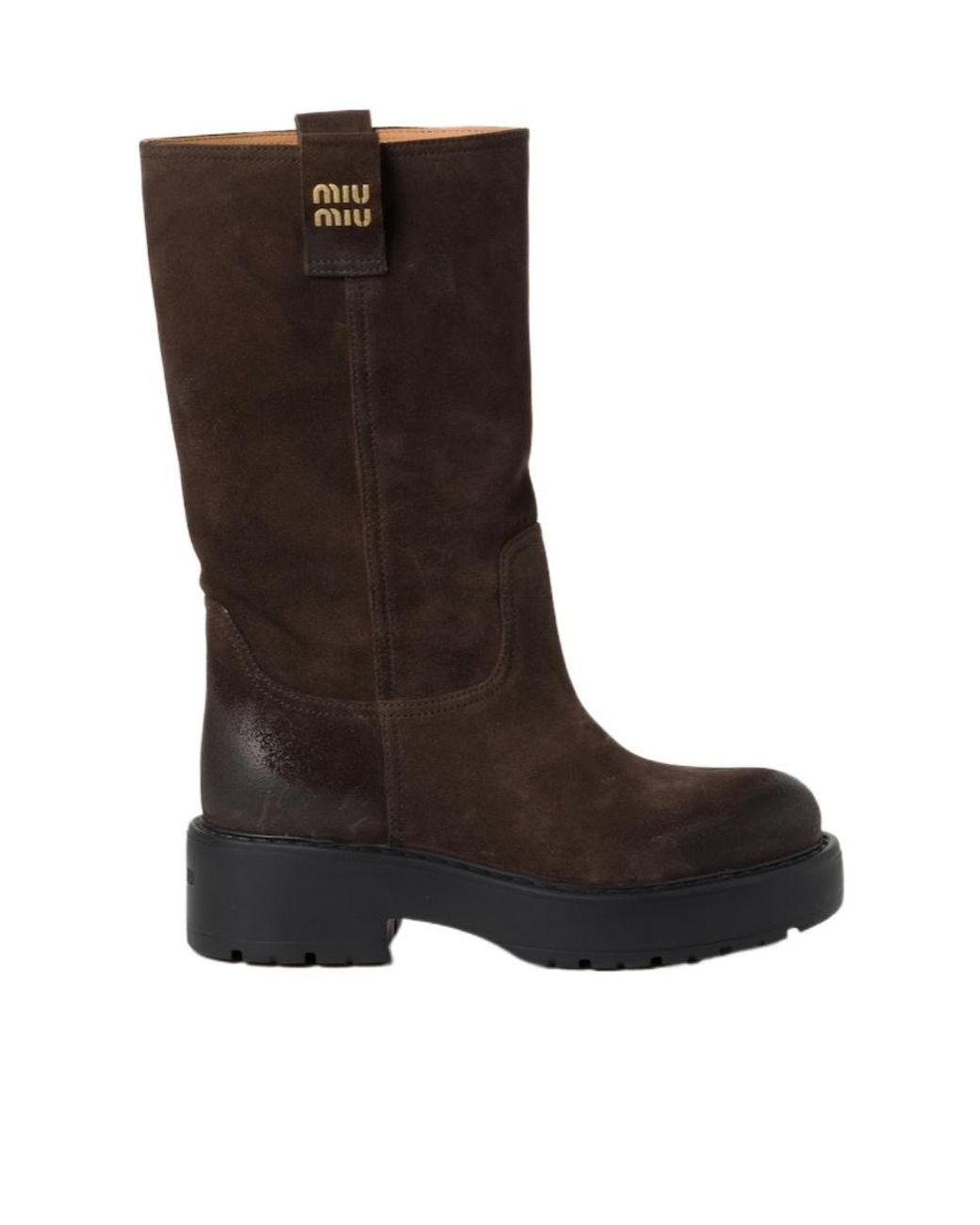 Miu Miu Brown Suede Boots