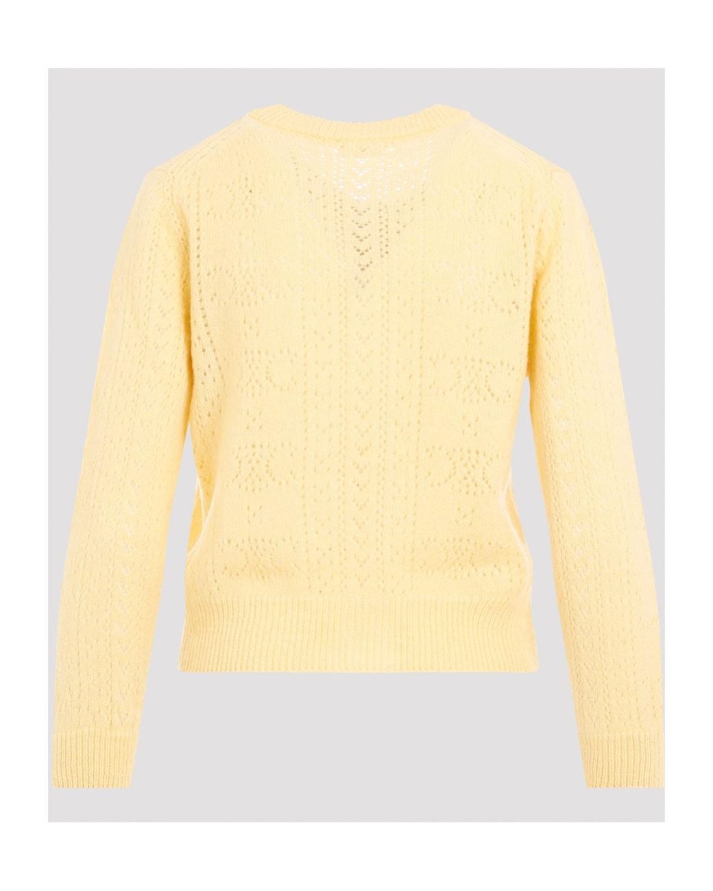 Céline Yellow Cardigan