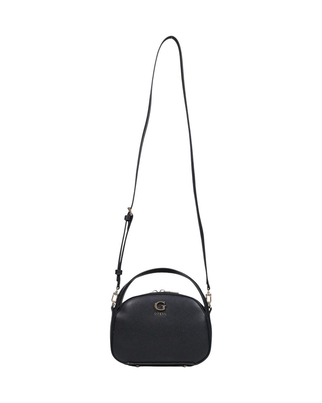 Guess Black Coleen Logo-Plaque Top-Handle Tote Bag
