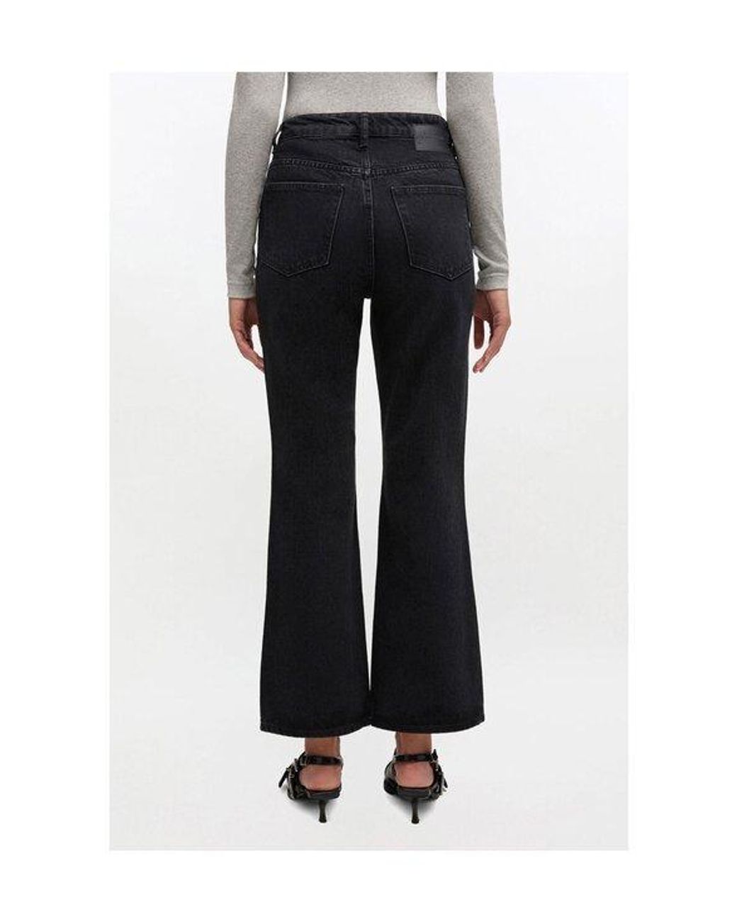 Ganni Blue Betzy Cropped Jeans