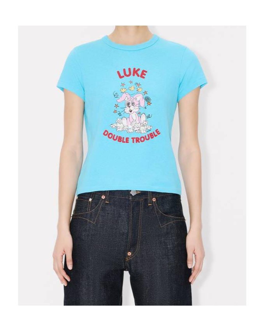 KENZO Blue Cartoon T-Shirt