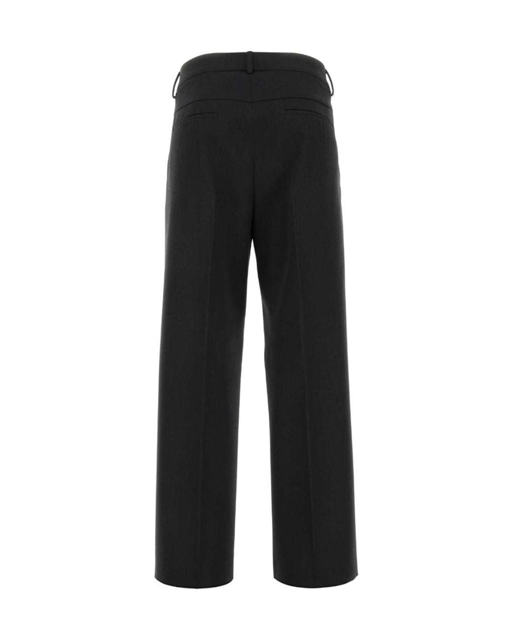 Valentino Black Straight Leg Tailored Pants for men