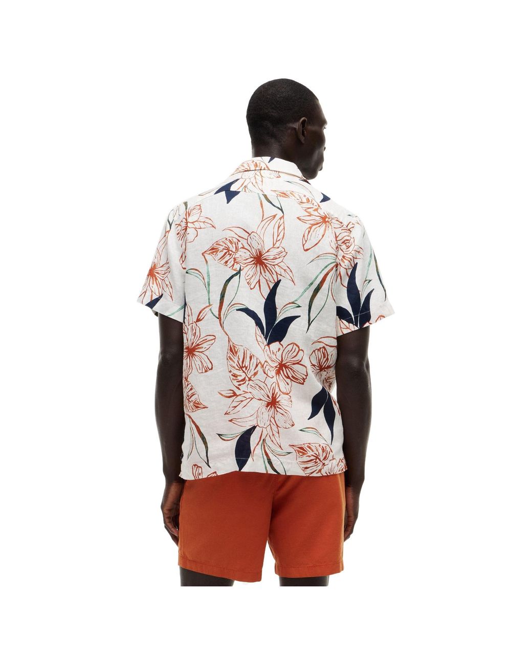 Tommy Hilfiger White Shortsleeve Printed Shirt for men
