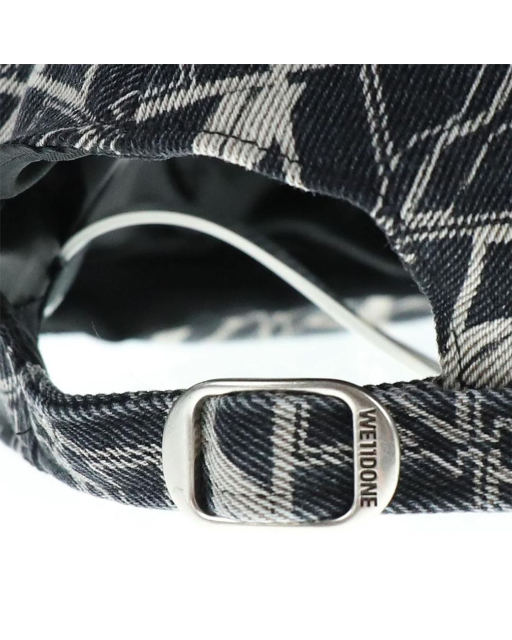 we11done Black Logo Baseball Hat for men