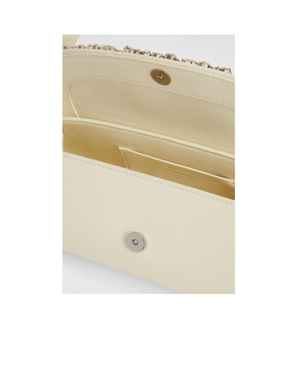 Jil Sander Natural Cannolo Embellished Crossbody Bag