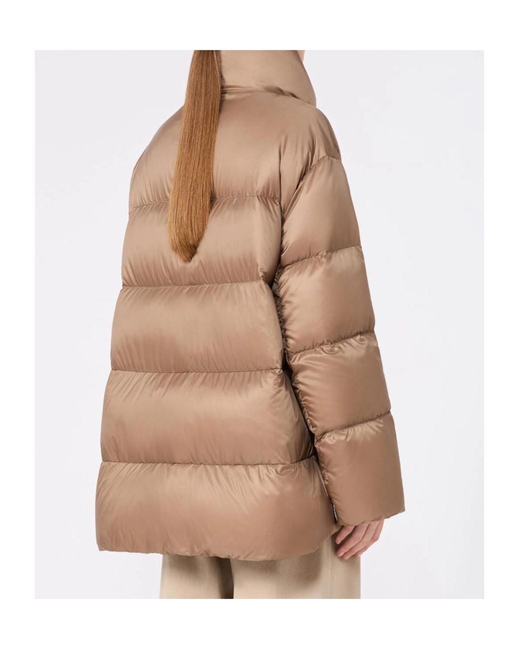 Max Mara Brown Roomy Puffer Jacket