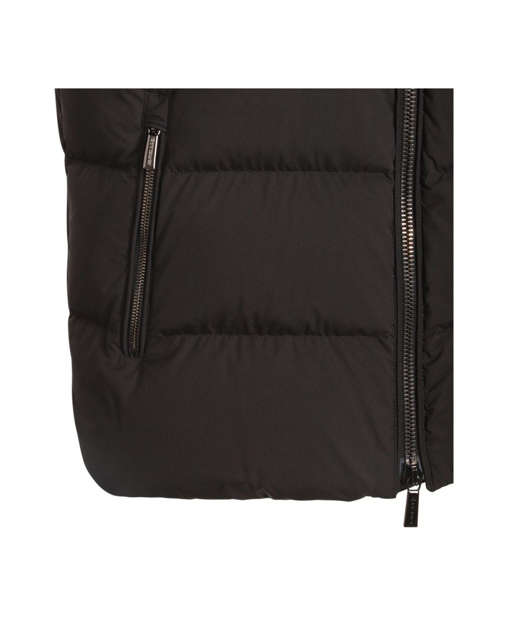 Moorer Black Fire-Skt Straight-Fit Gilet for men