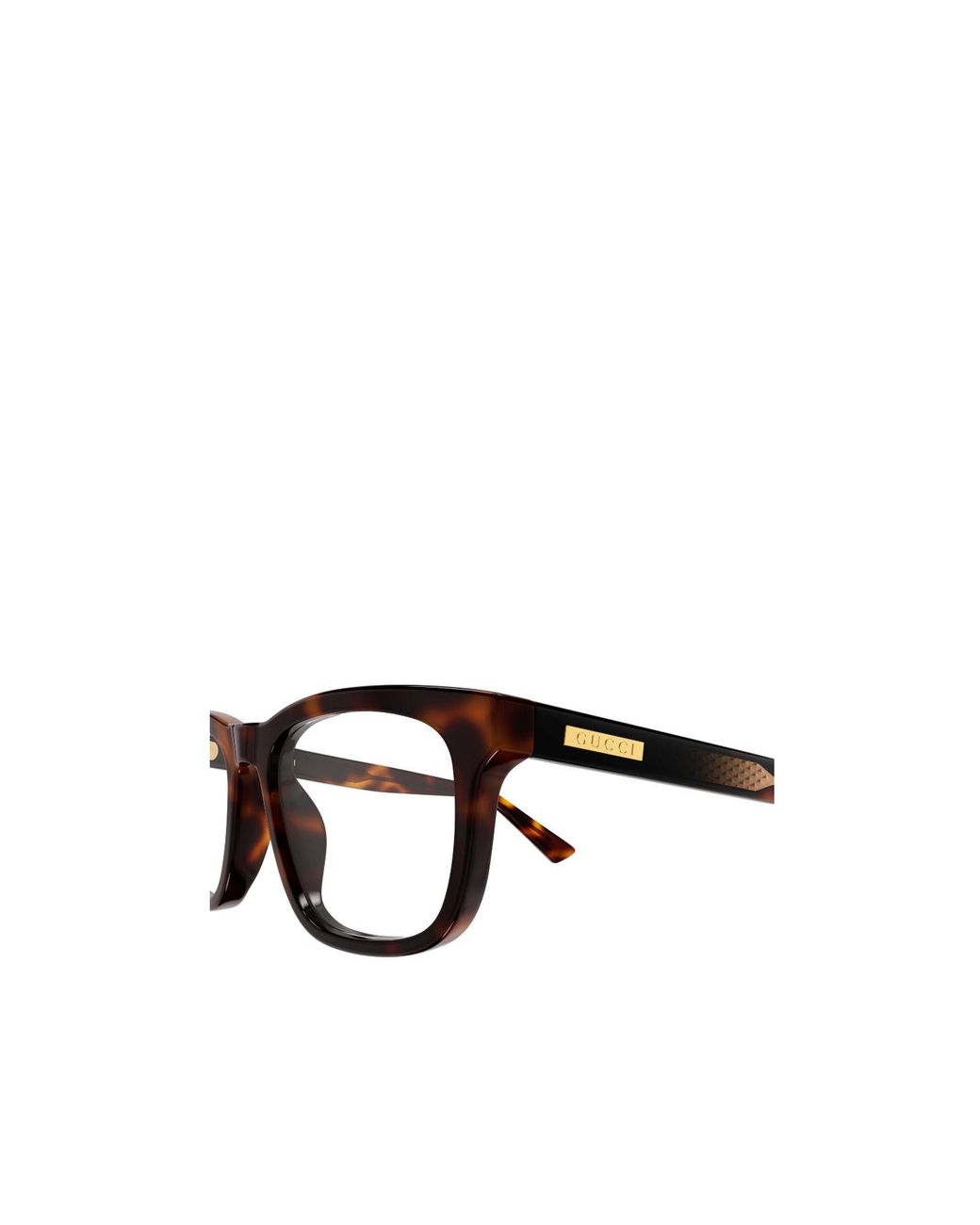 Gucci White Square Eyeglasses for men