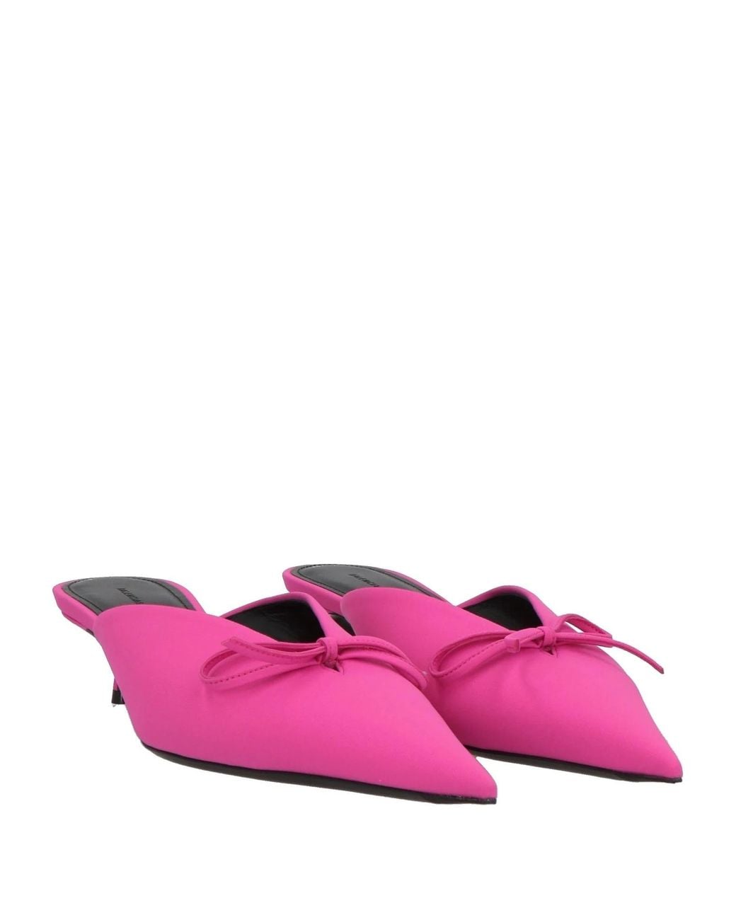 Balenciaga Pink Bow-Adorned Mules