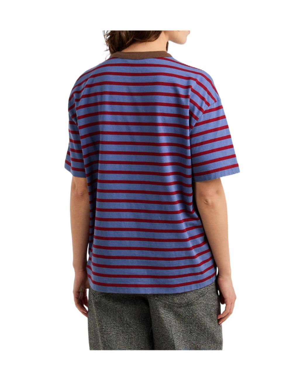 Prada Blue Stripe T-Shirt