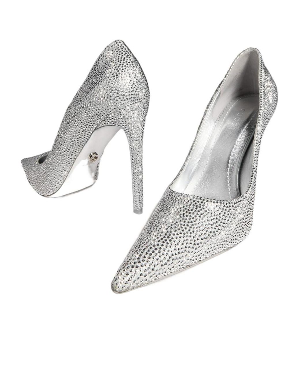 Gucci White Donna Crystal Pump
