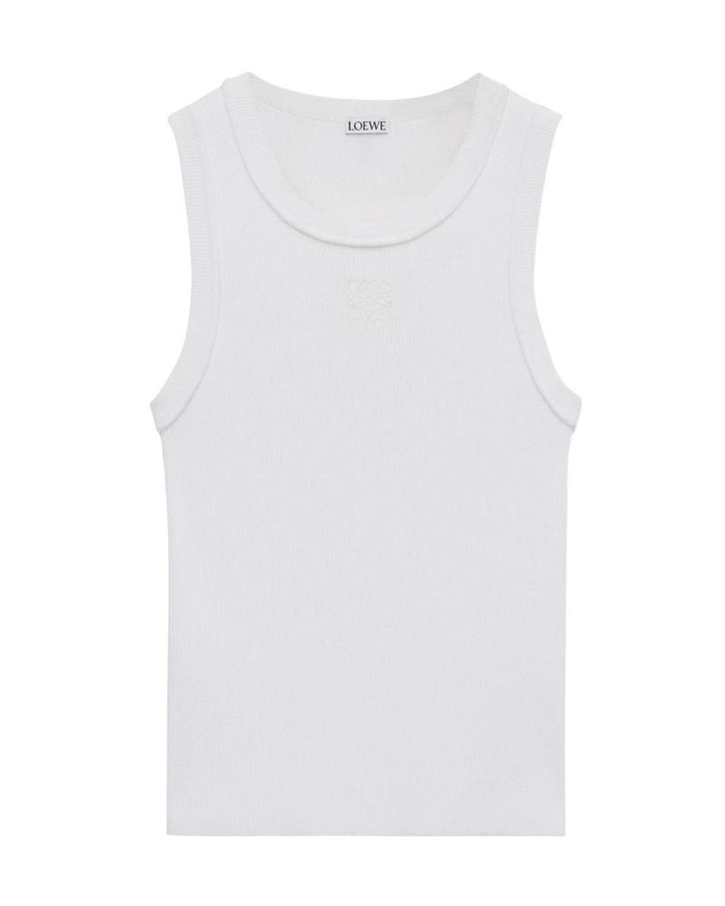 Loewe White Anagram Tank Top