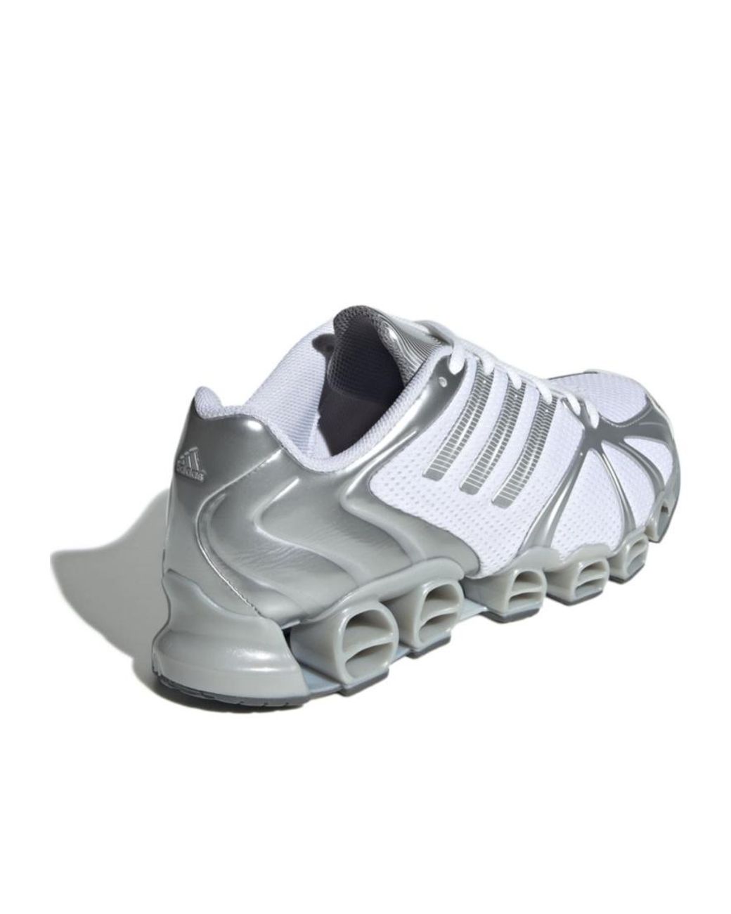 Adidas Originals White Mega Ghostride Lace-Up Sneakers