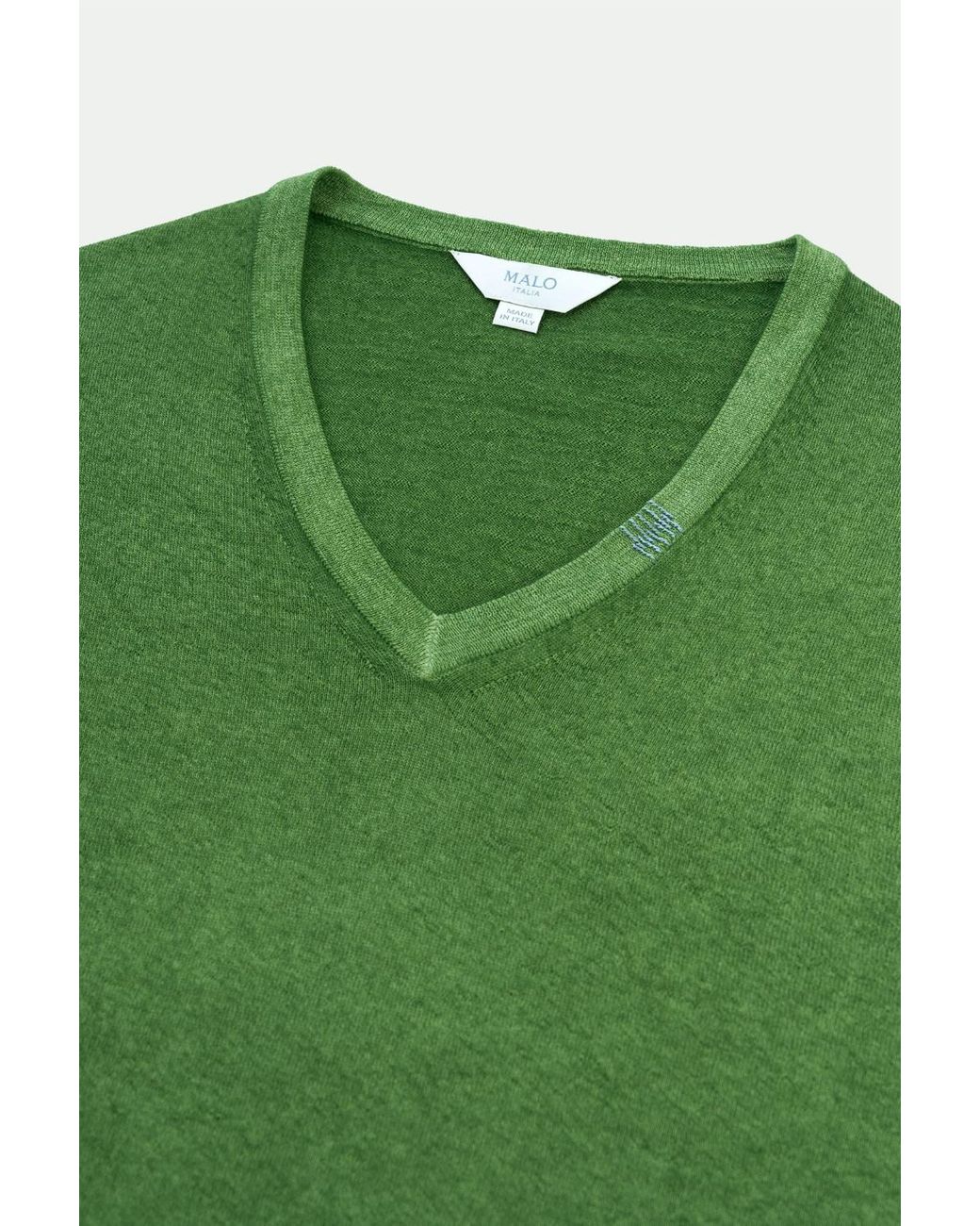 Malo Green Tavolozza V Neck for men