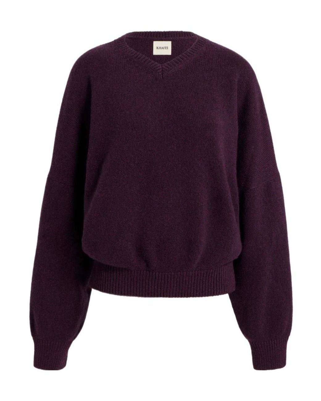 Khaite Purple Wolfe V-Neck Jumper