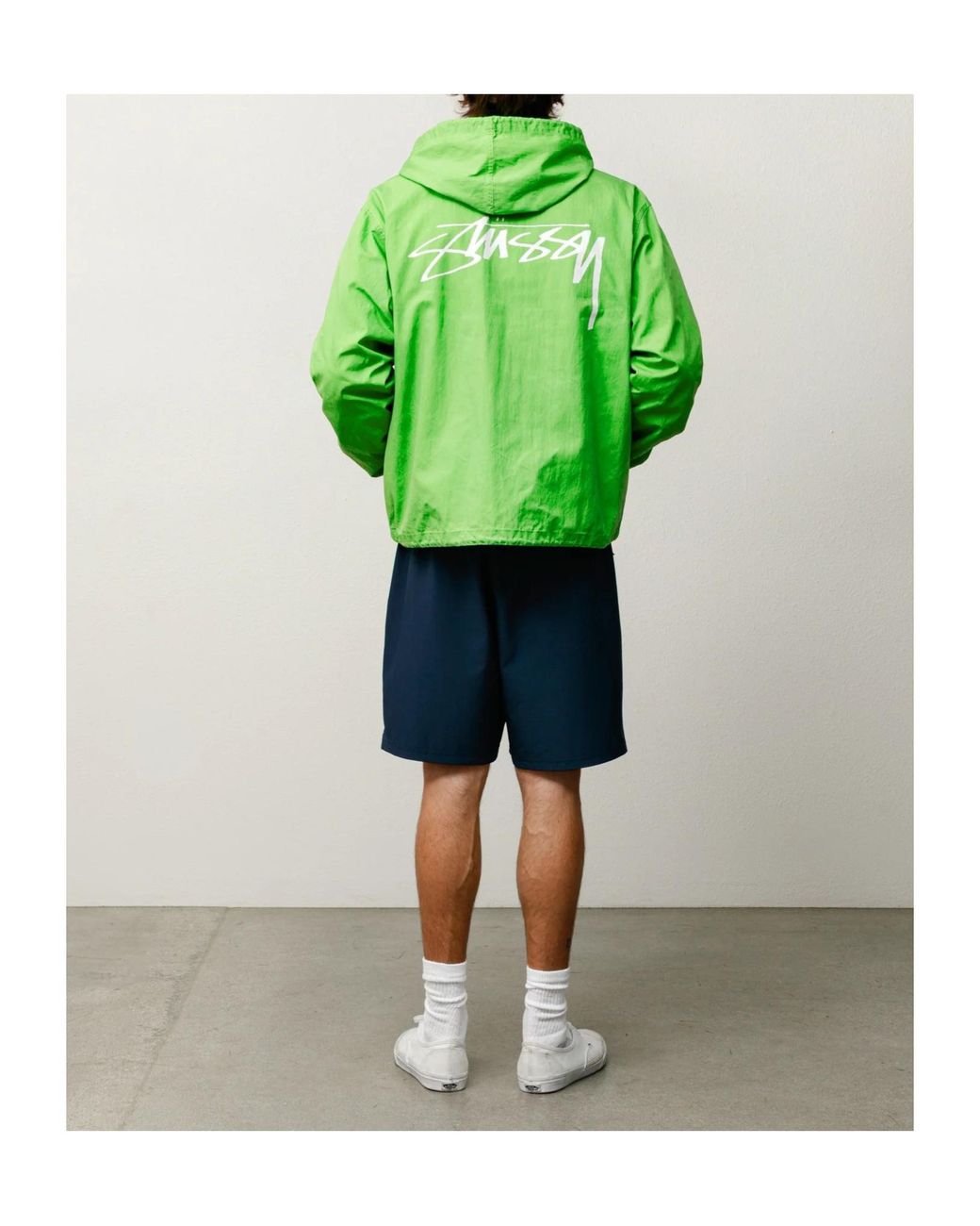 Stussy Green Long-Sleeve Casual Jacket for men