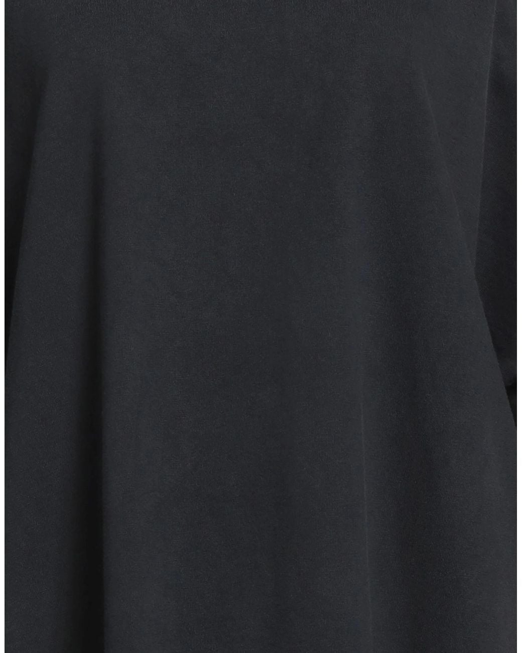 Balenciaga Black Loose Solid Color T-Shirt