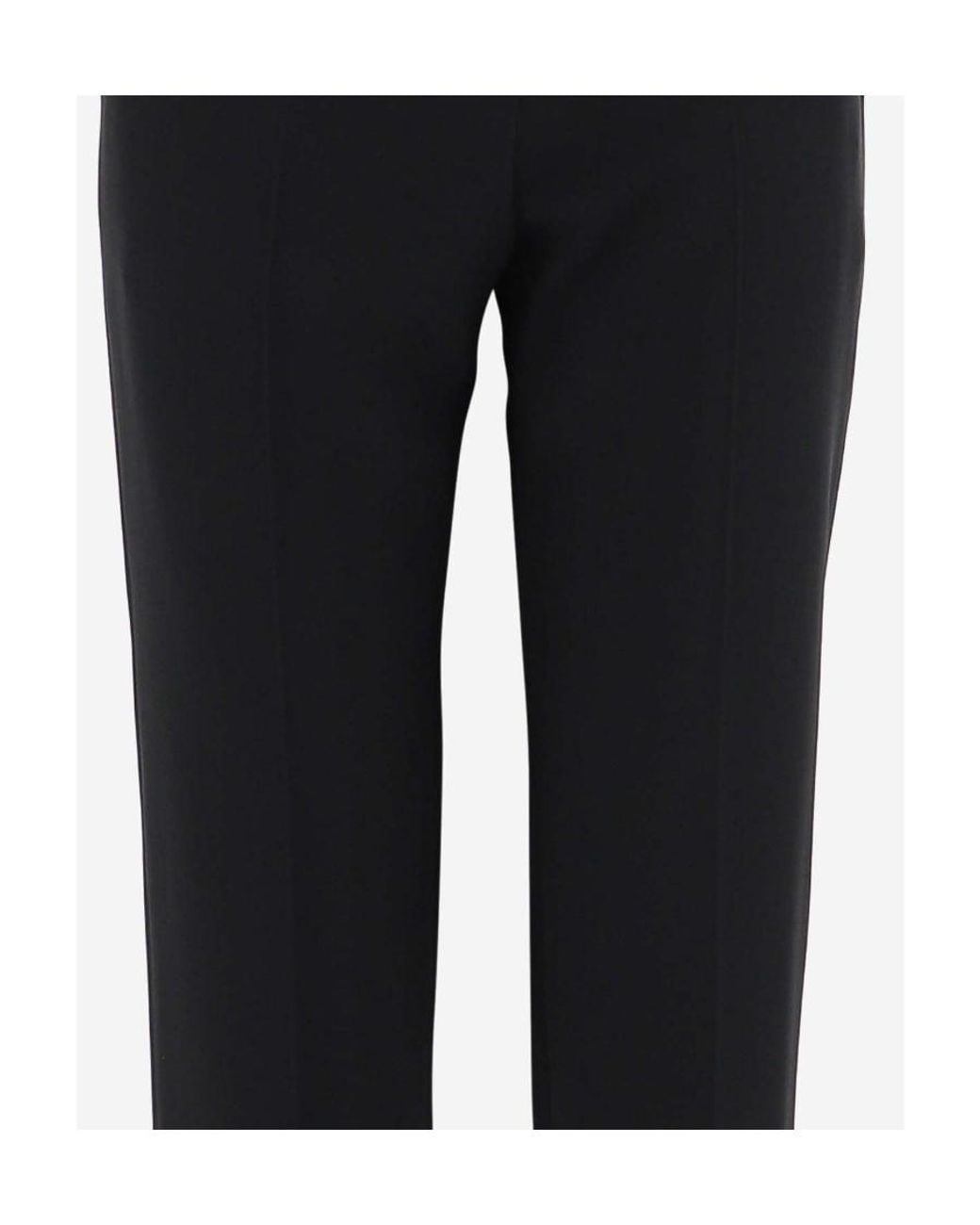 McQueen Black High-Waisted Trouseres