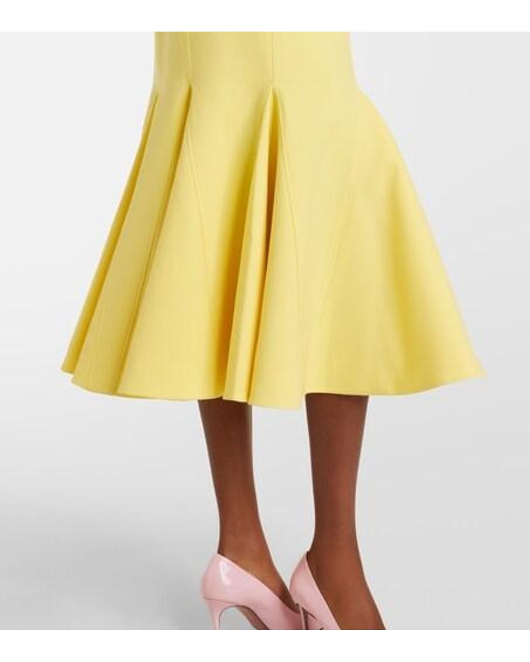 Emilia Wickstead Yellow Seema Crêpe Cocktail Dress