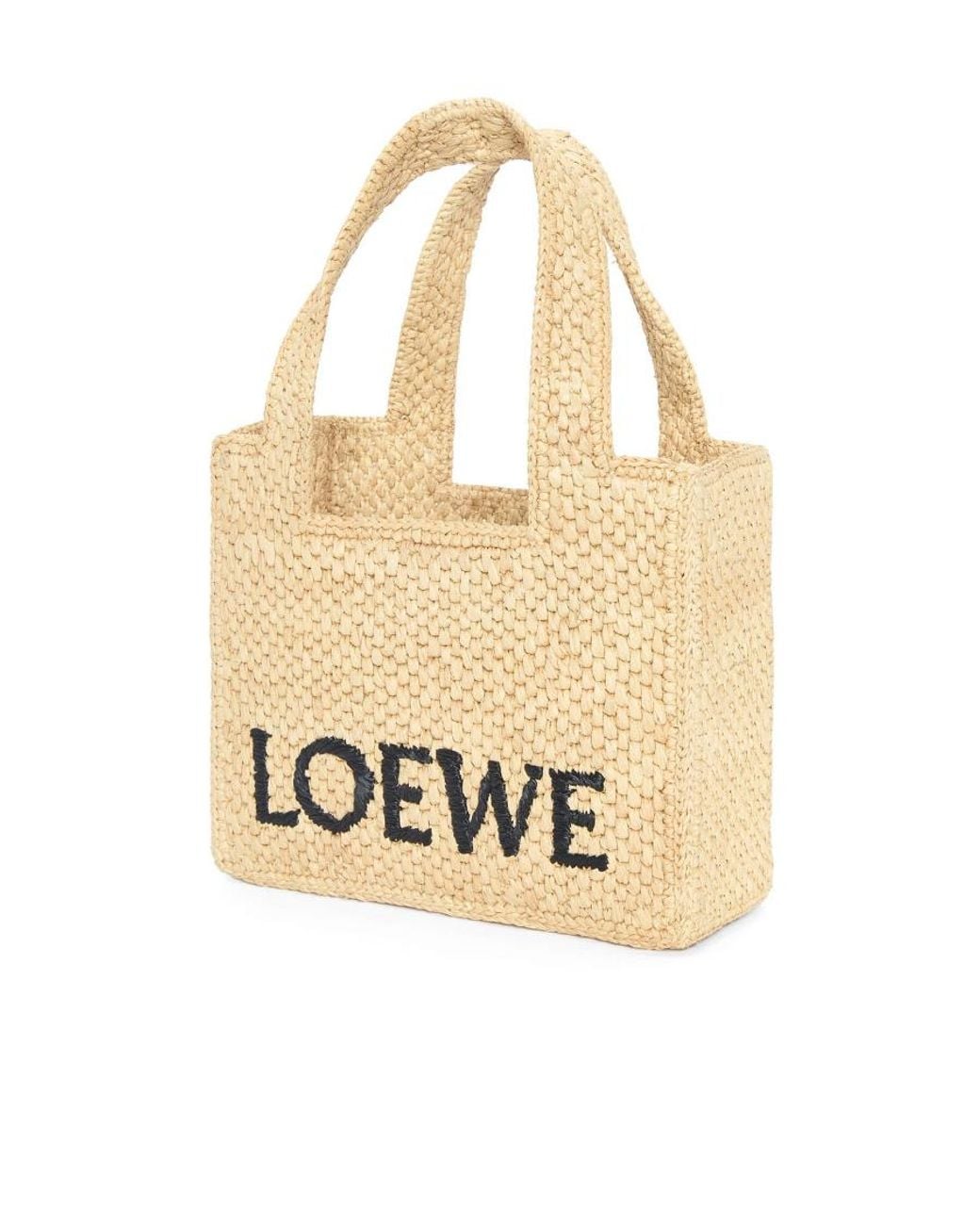Loewe Natural Font Mini Top Handle Bag