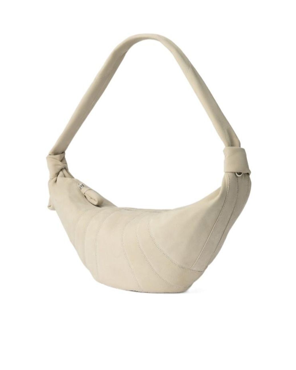 Lemaire Natural Large Croissant Panelled Leather Shoulder Bag for men