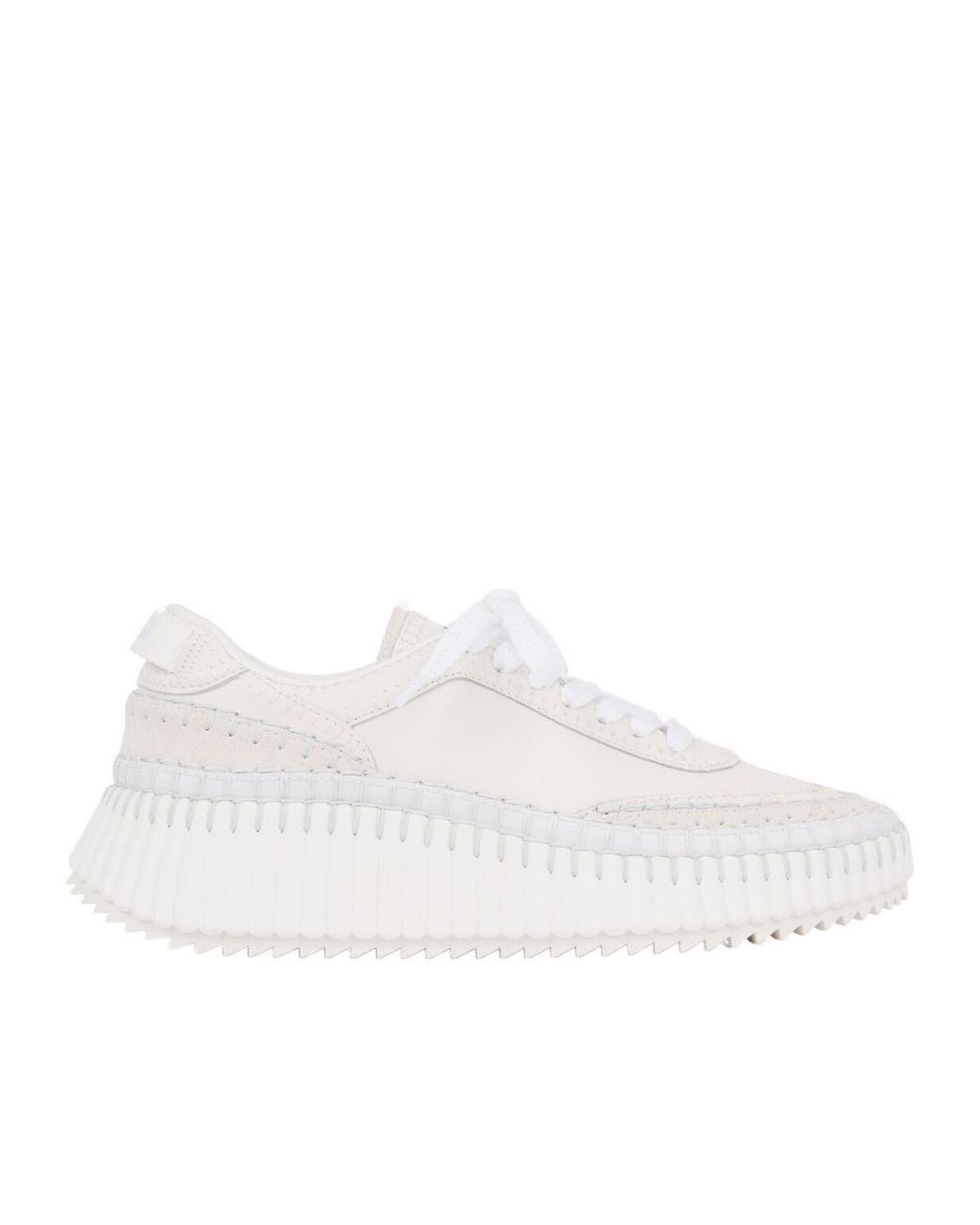 Chloé White Nama Sneaker
