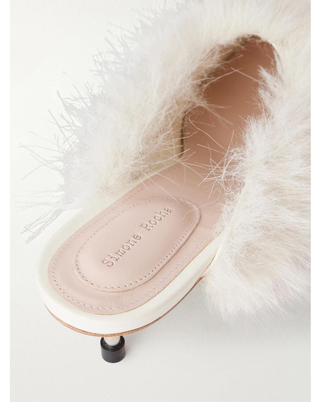 Simone Rocha White Simple Slippers