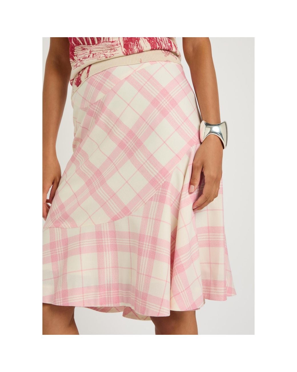 Vivienne Westwood Pink High-Waist A-Line Skirt