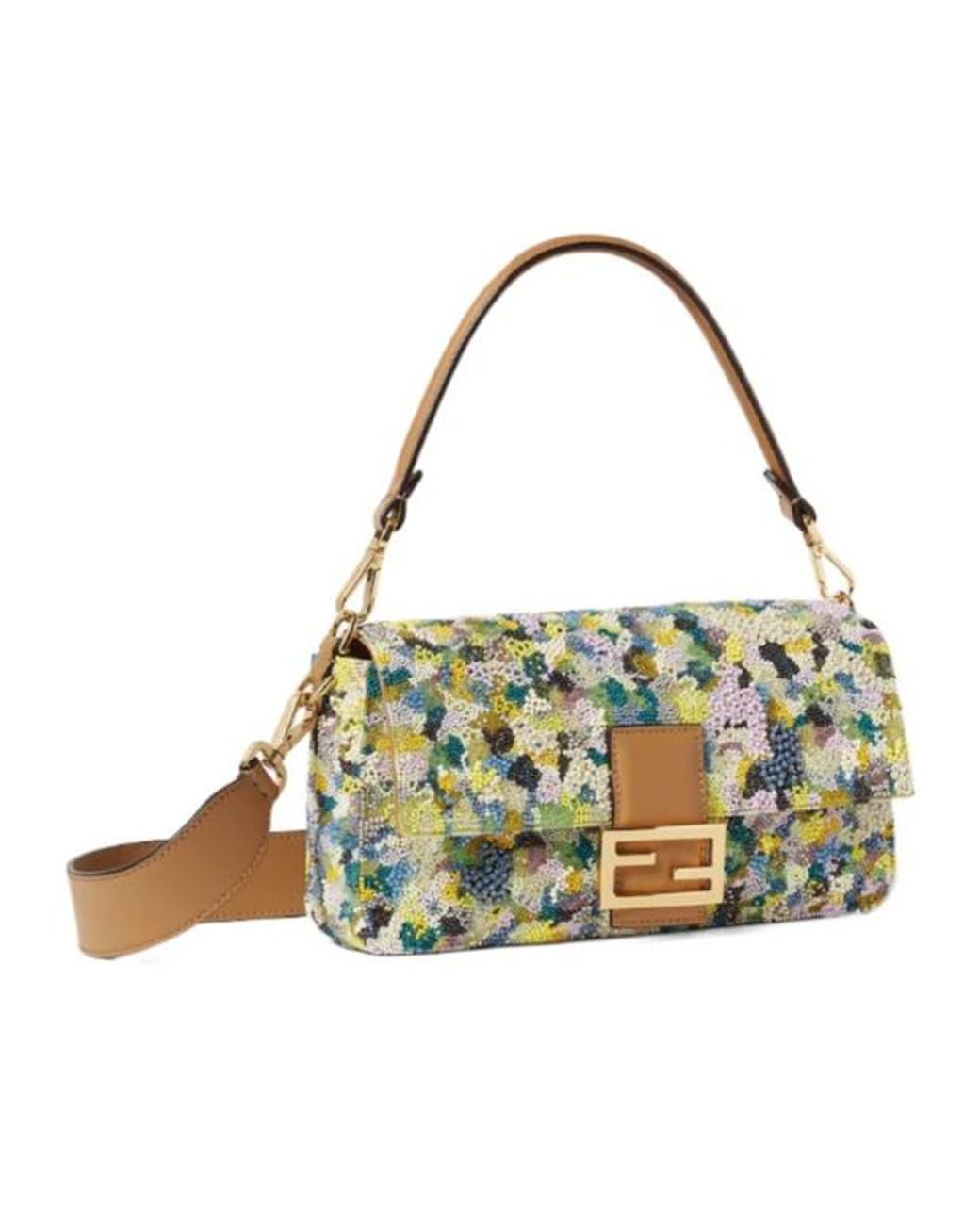 Fendi Metallic Bag Embroidered With Beads