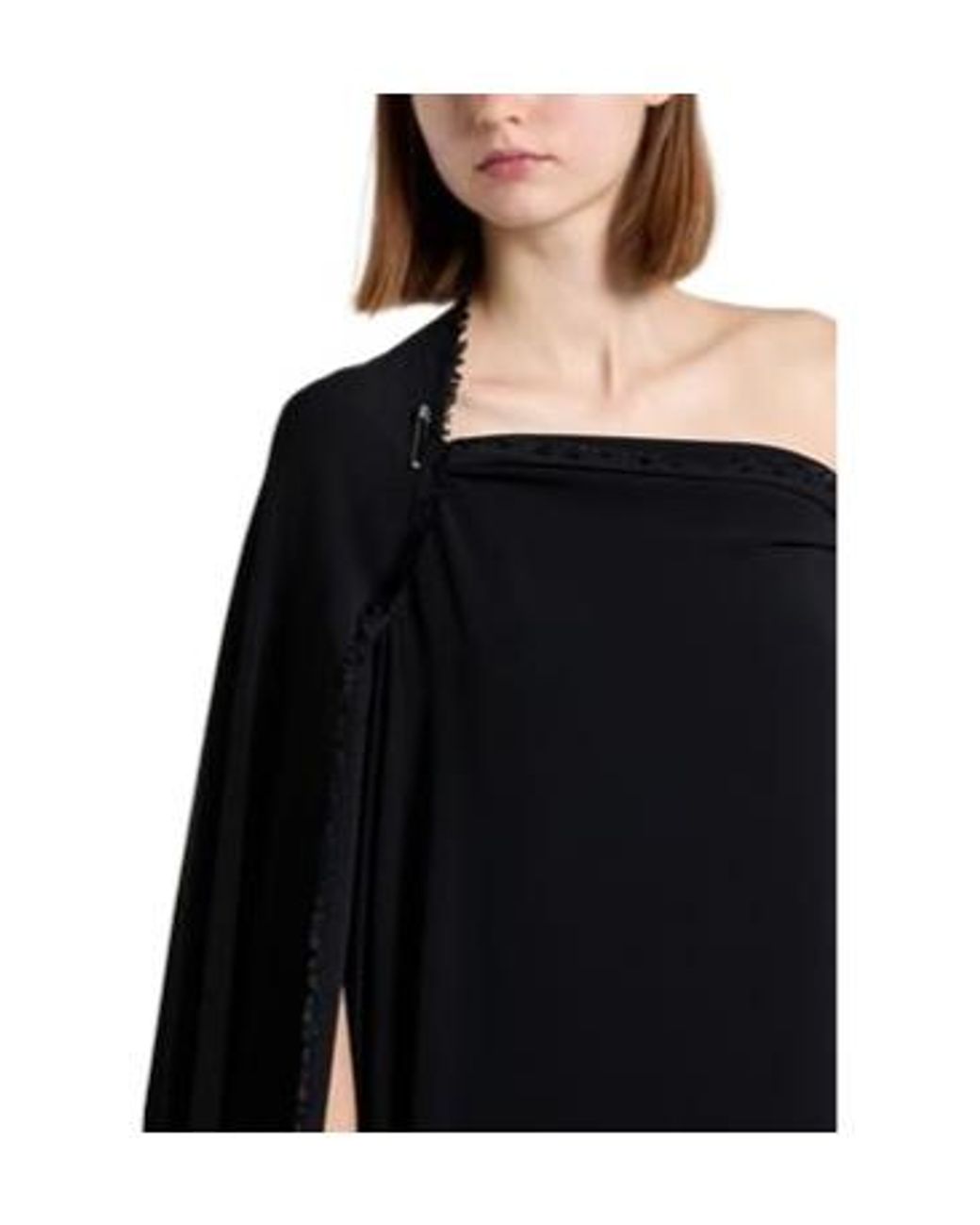Balenciaga Black One-Shoulder Dress