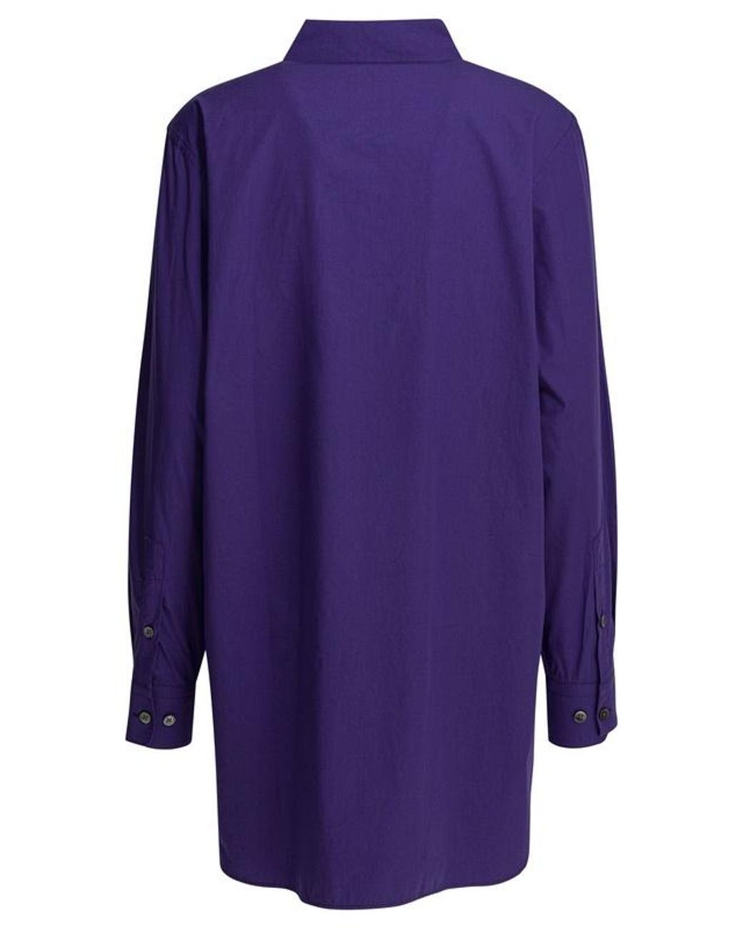 Our Legacy Purple Wave Long Poplin Shirt