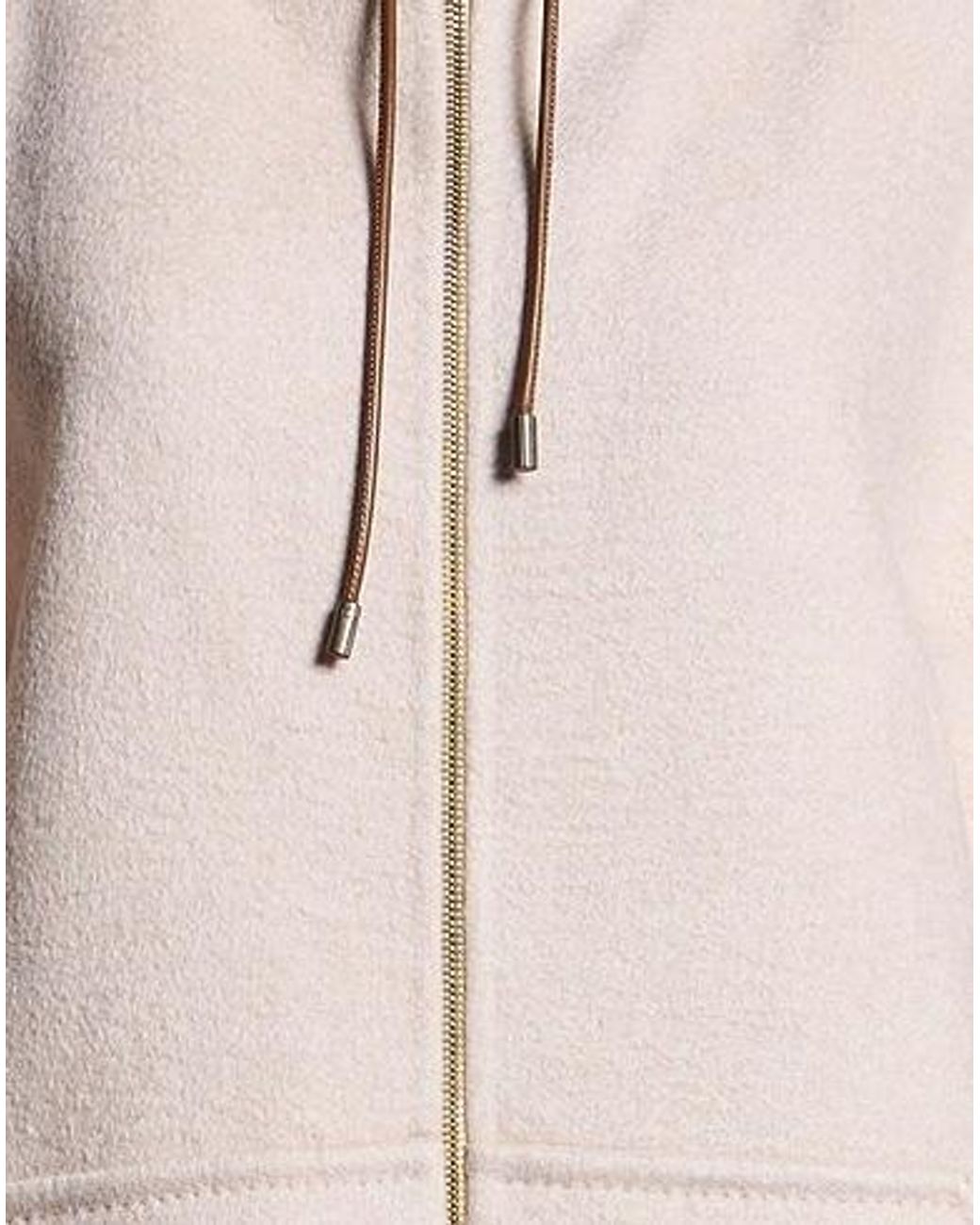 Max Mara Pink Flannel Hooded Jacket