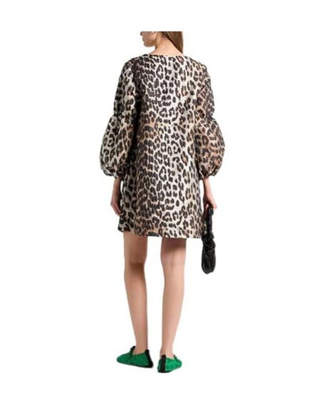 Ganni Multicolor Long Sleeves Dress
