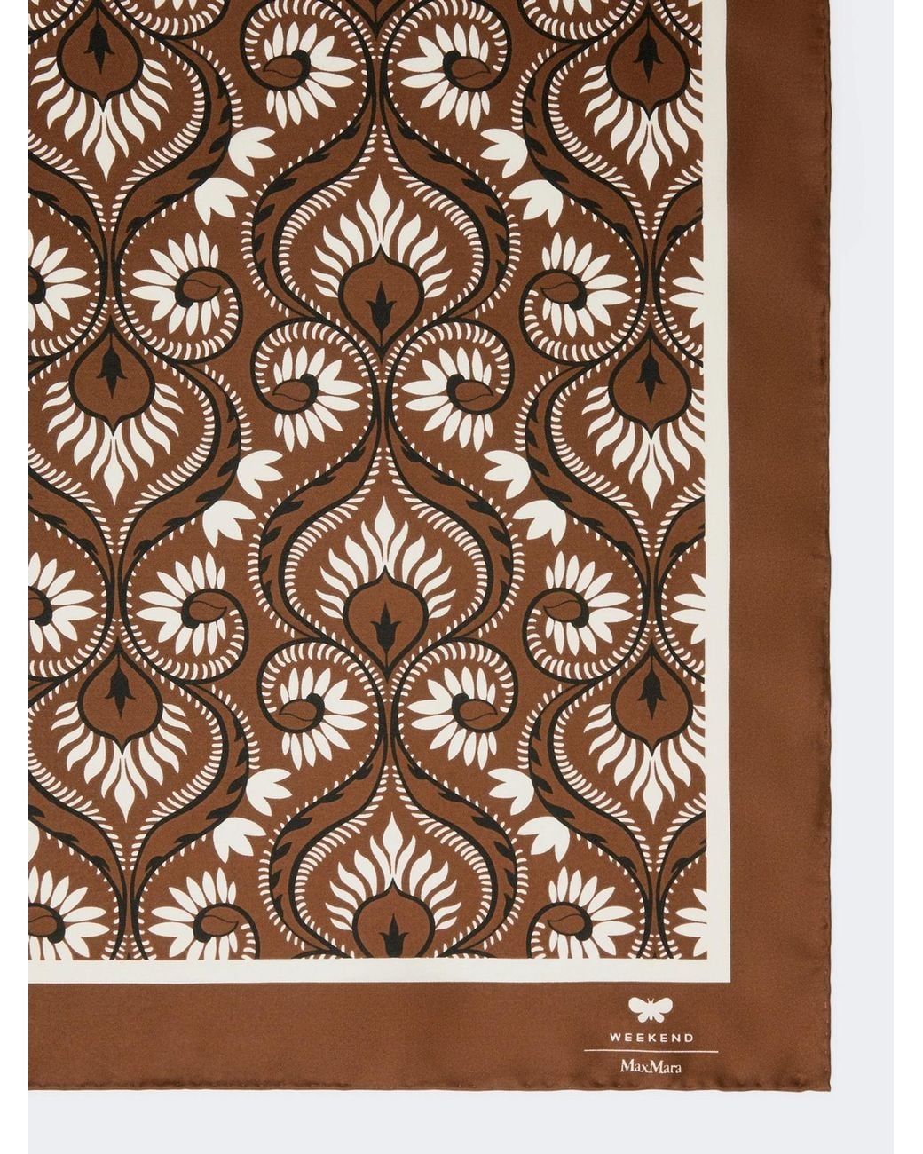 Weekend by Maxmara Brown Wkaonesto Patterned Scarf