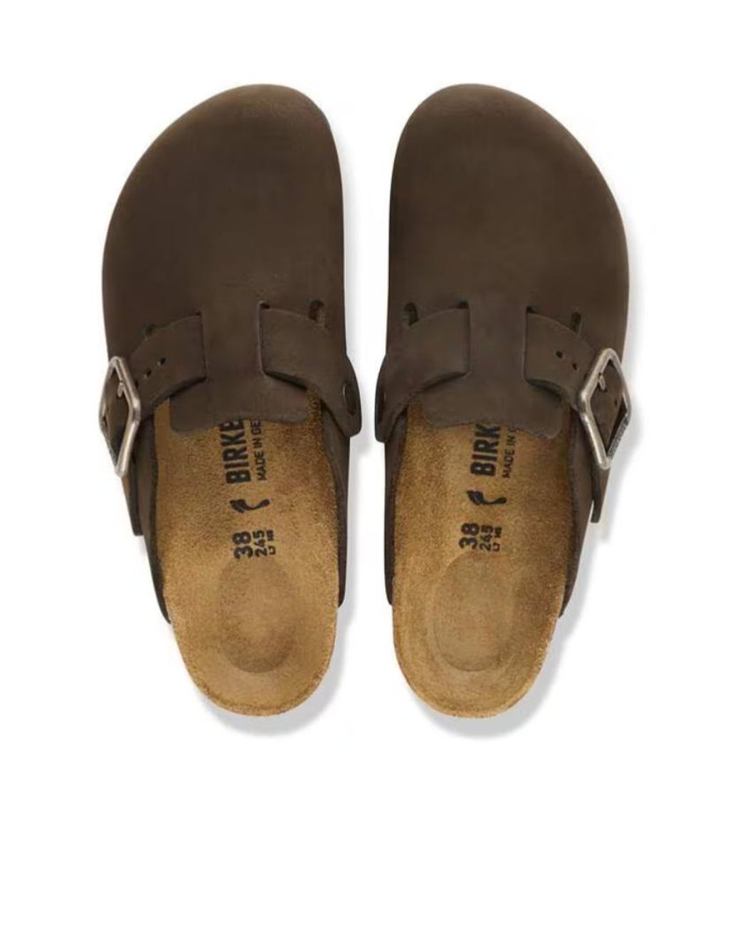 Birkenstock Brown Boston Buckled Clogs for men