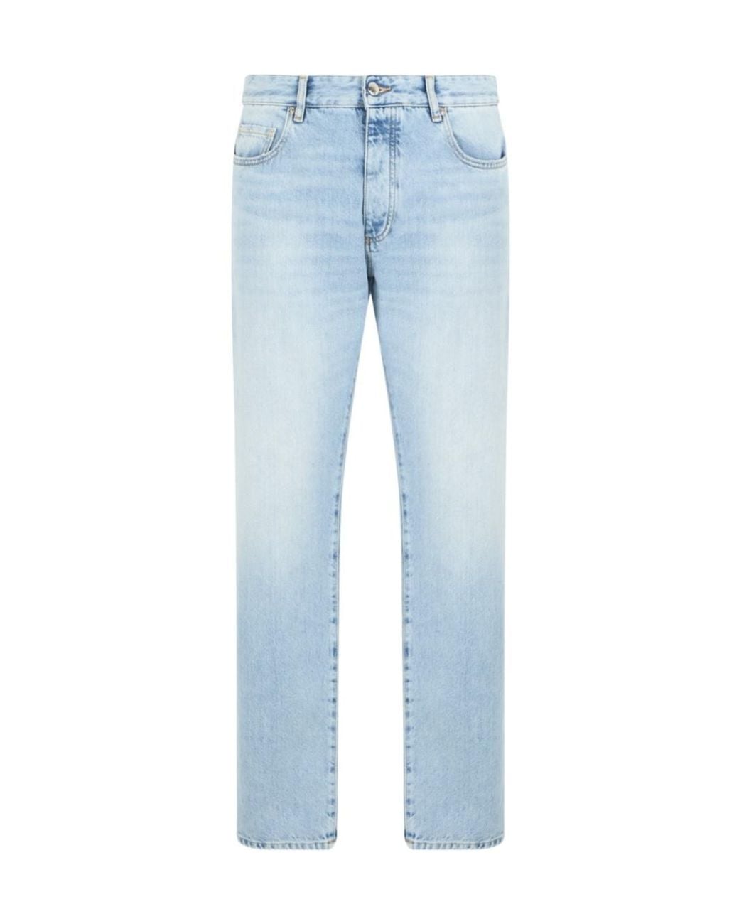 ICON DENIM Blue アイコンデニム ストレートレッグ スリムジーンズ for men