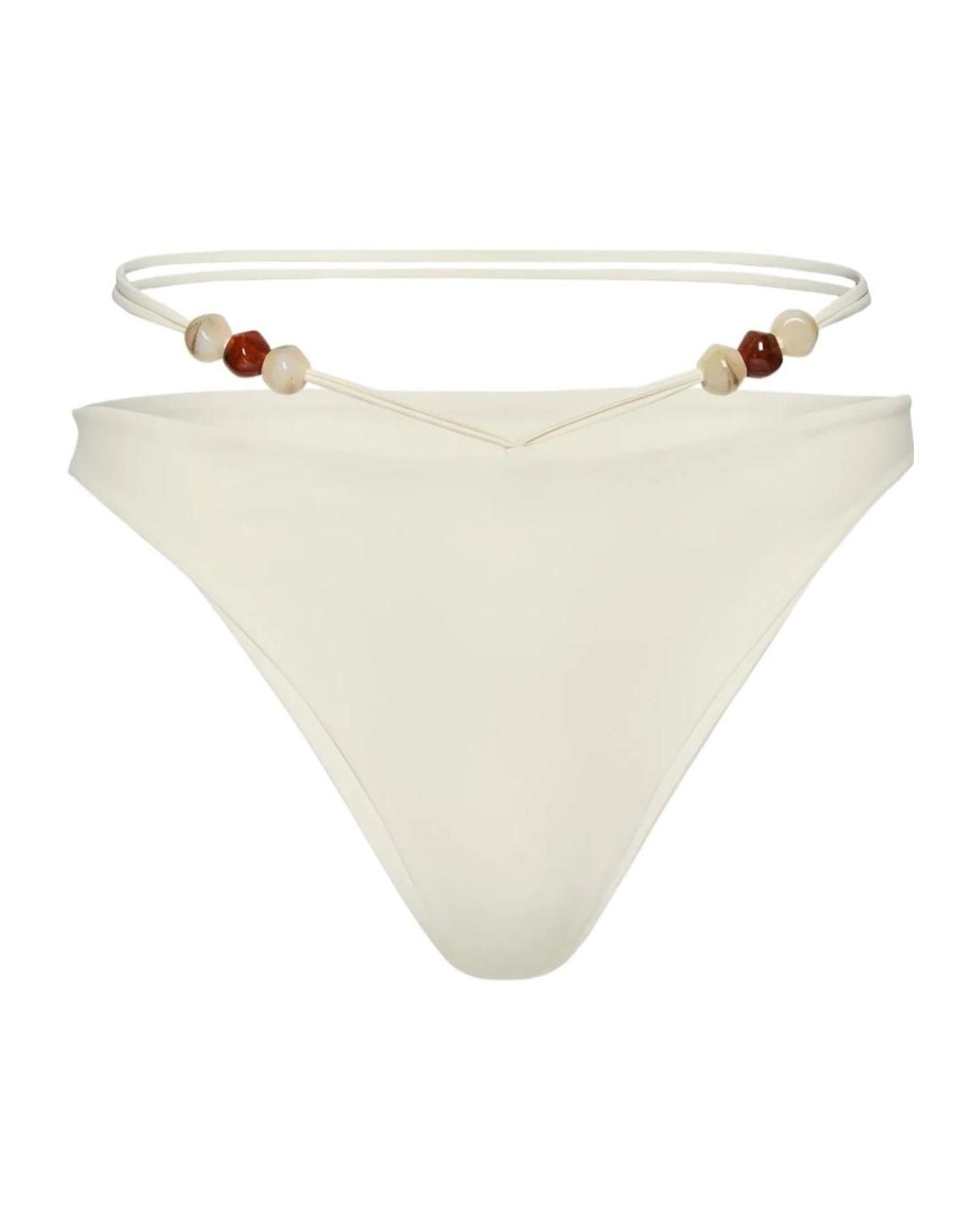 Magda Butrym White Strappy Swim Briefs