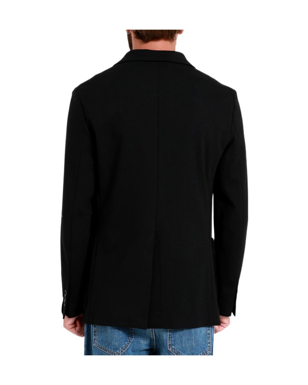 Paolo Pecora Black Single-Breasted Blazer for men