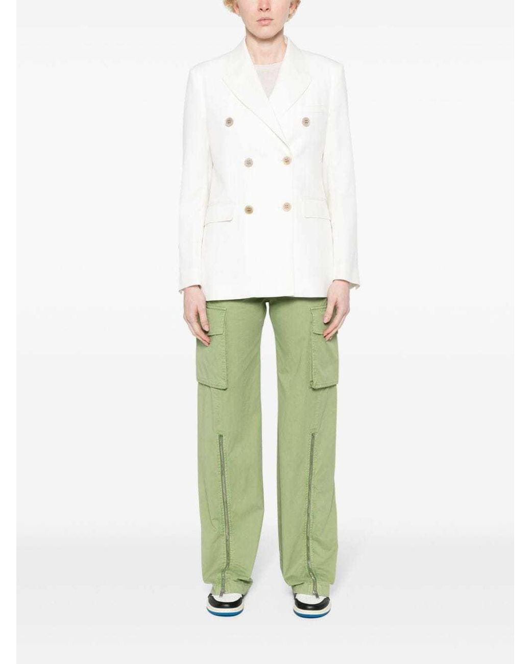 Golden Goose Deluxe Brand White Vintage-Inspired Diva Blazer