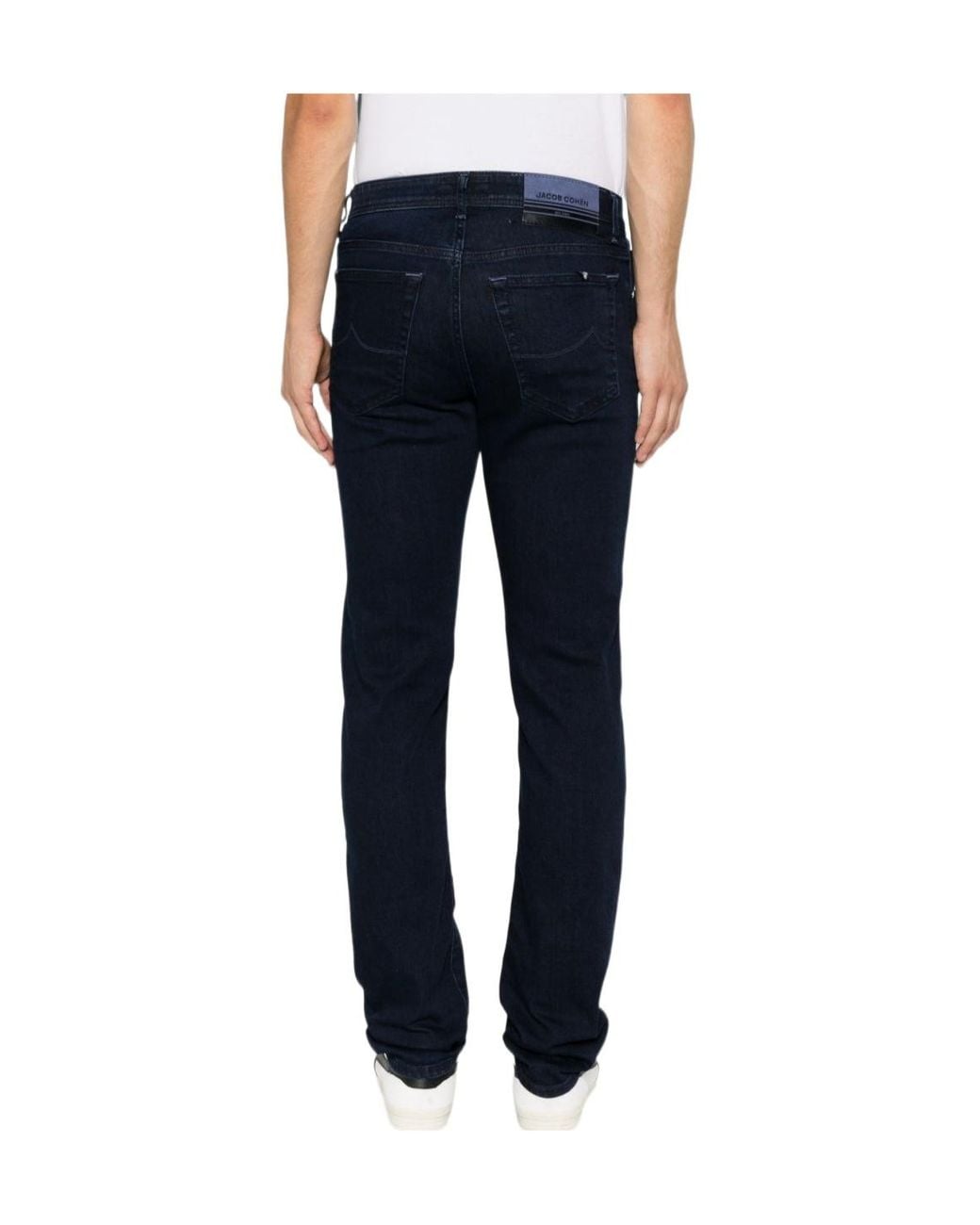 Jacob Cohen Blue Logo Patch Slim-Fit Jeans for men