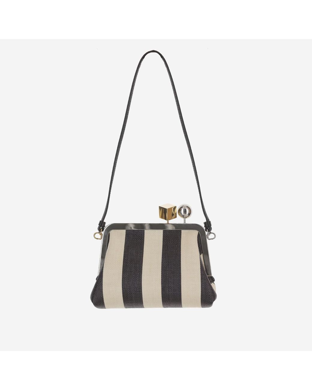 Jacquemus White The Berlingot Small Clasp Clutch Bag