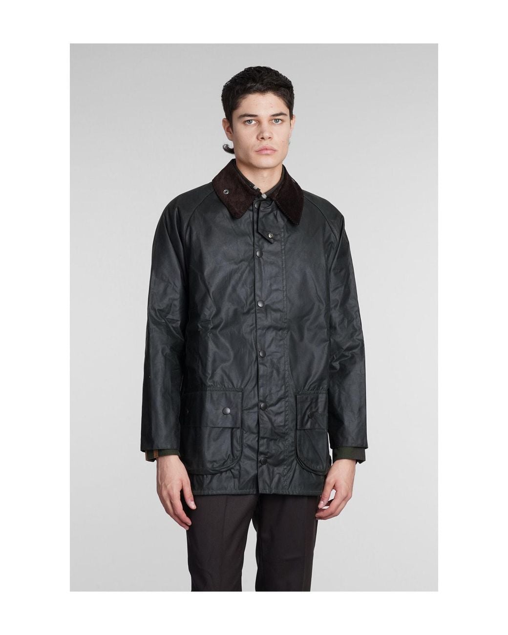 Barbour Black Lapel Casual Jacket for men