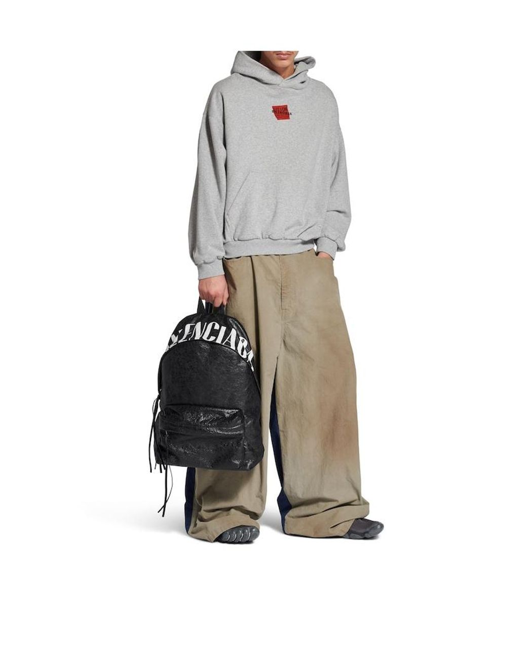 Balenciaga Black Editor Backpack for men