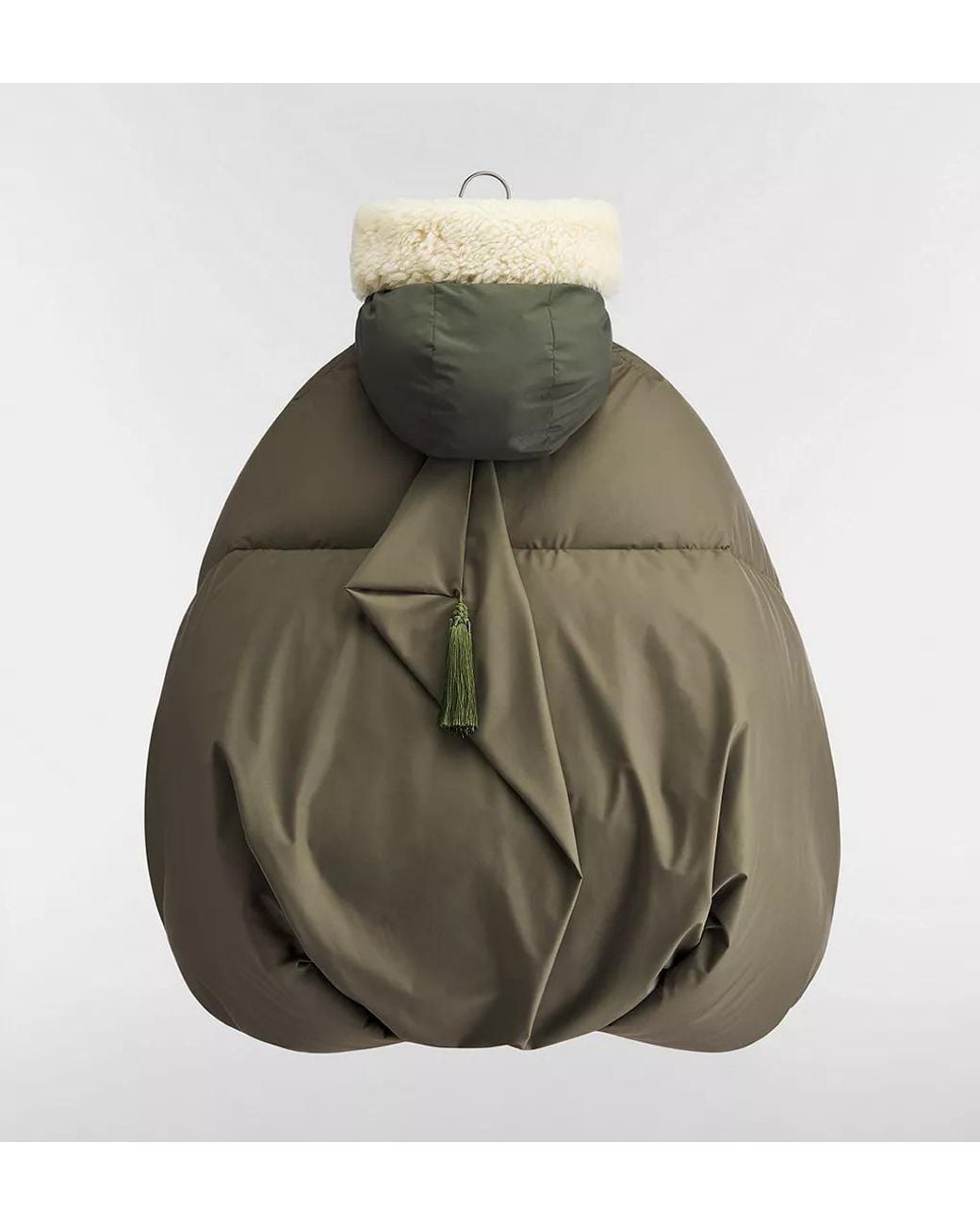Dior Green Puffer Jacket With Cape for men