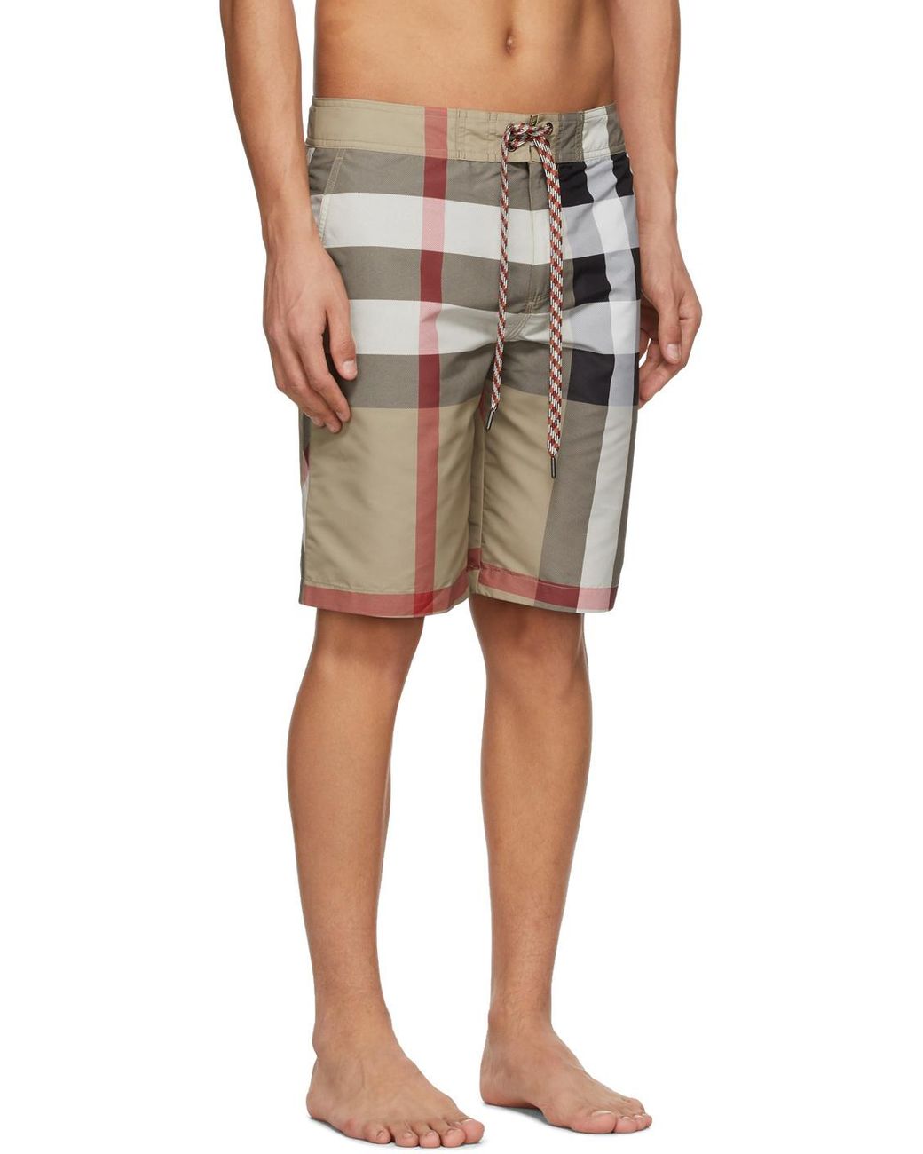 Burberry Multicolor Checked Swim Shorts for men