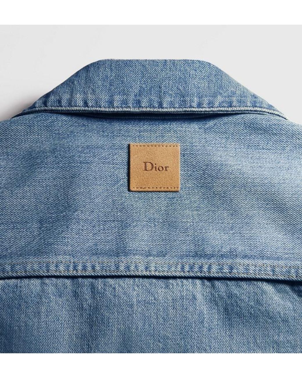 Dior Blue Homme Patchwork Effect Overshirt for men