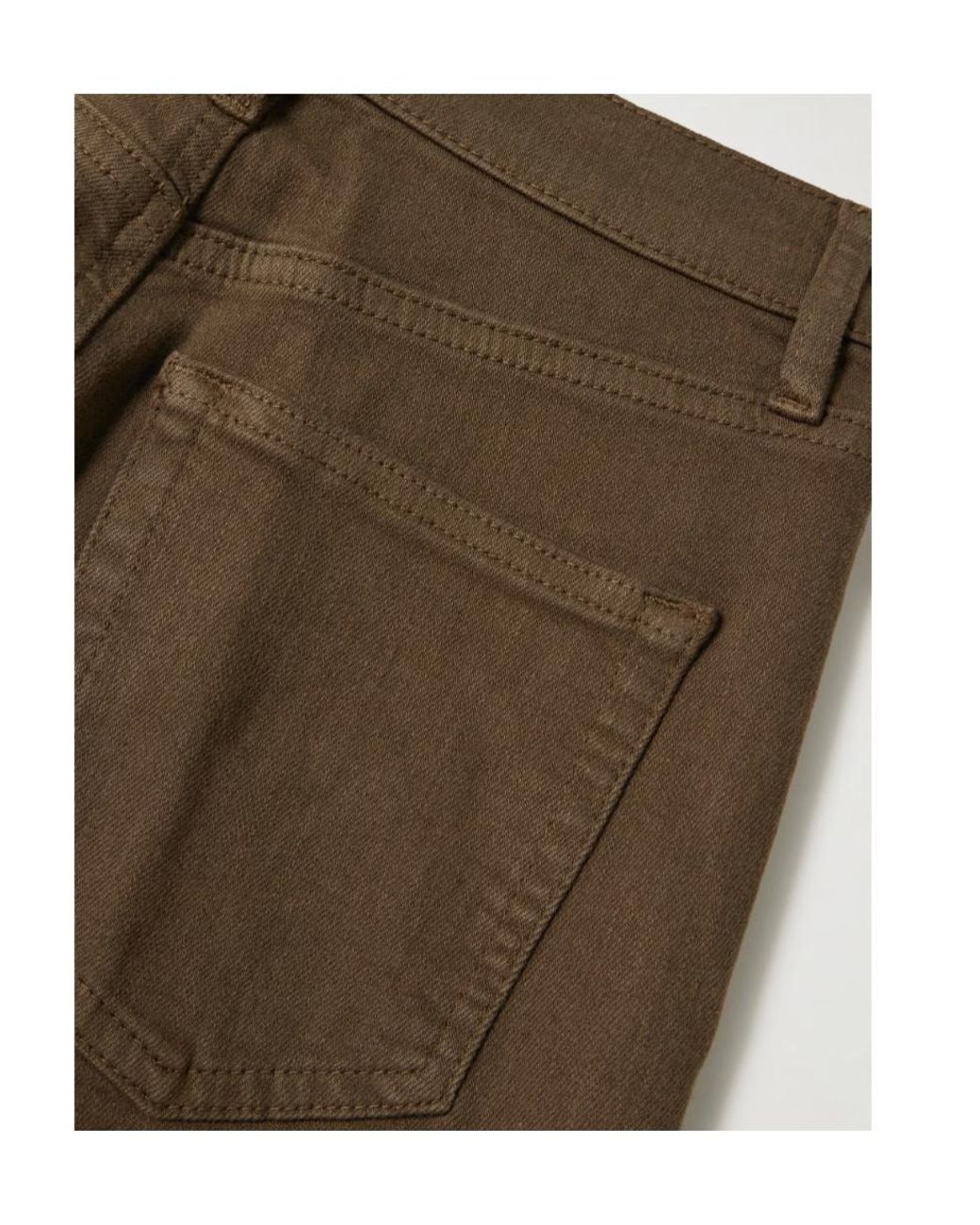 FRAME Brown Casual Pants With Belt Loops