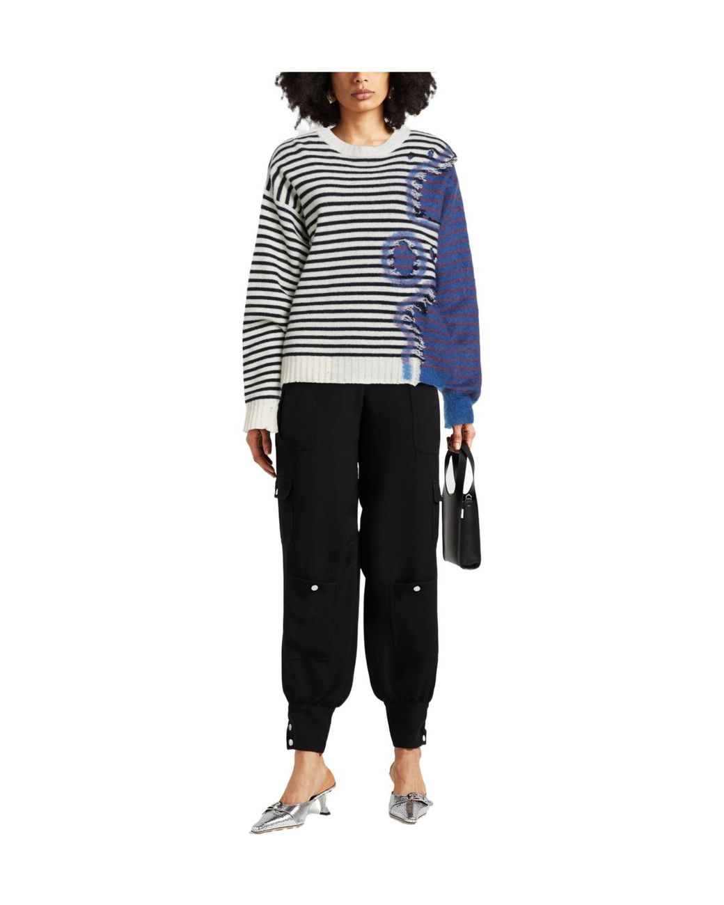Marni Blue Sweater Virgin Wool, Mohair Wool