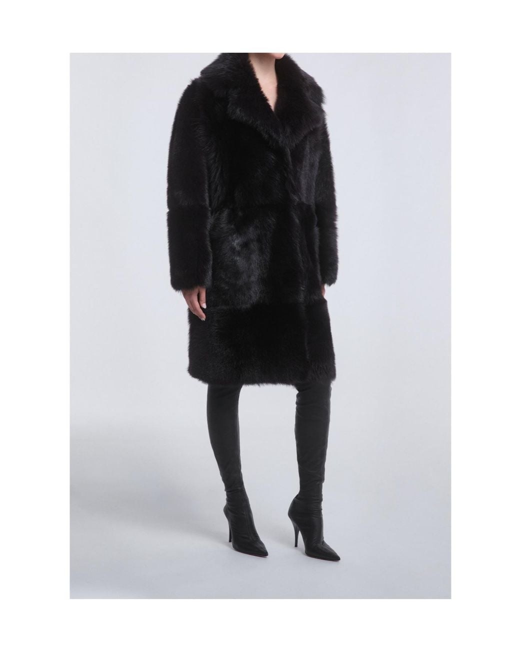 Nour Hammour Black Long-Sleeved Coat